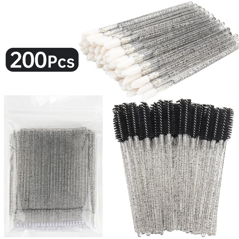 Eyelash Extension Makeup Brush Set 200 Pcs
