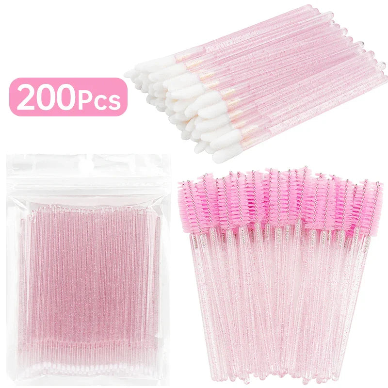 Eyelash Extension Makeup Brush Set 200 Pcs