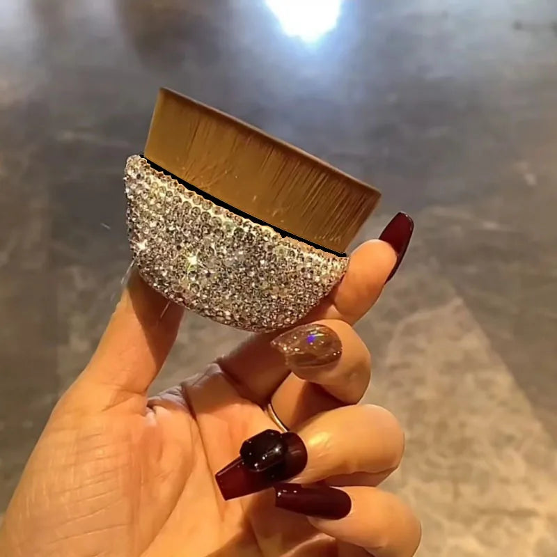 Flawless Foundation Brush Set with Diamond Design