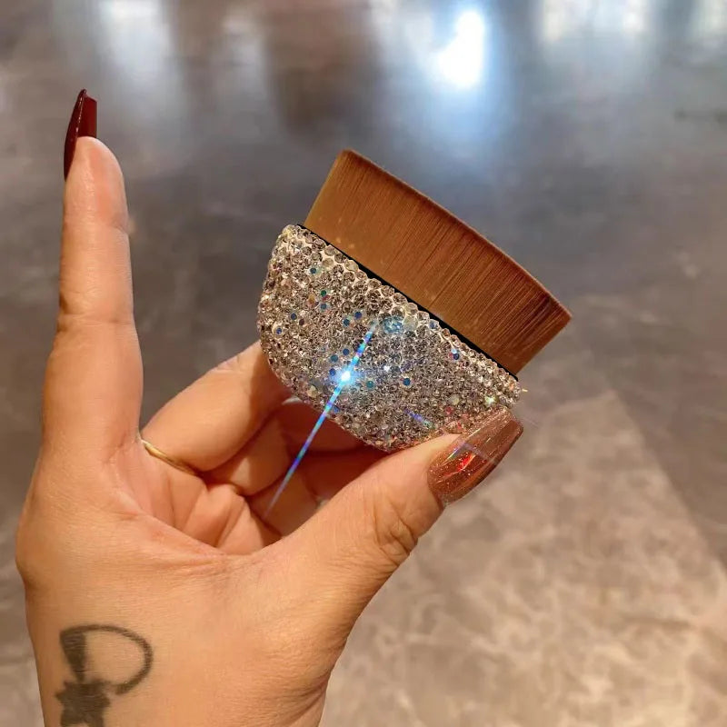 Flawless Foundation Brush Set with Diamond Design