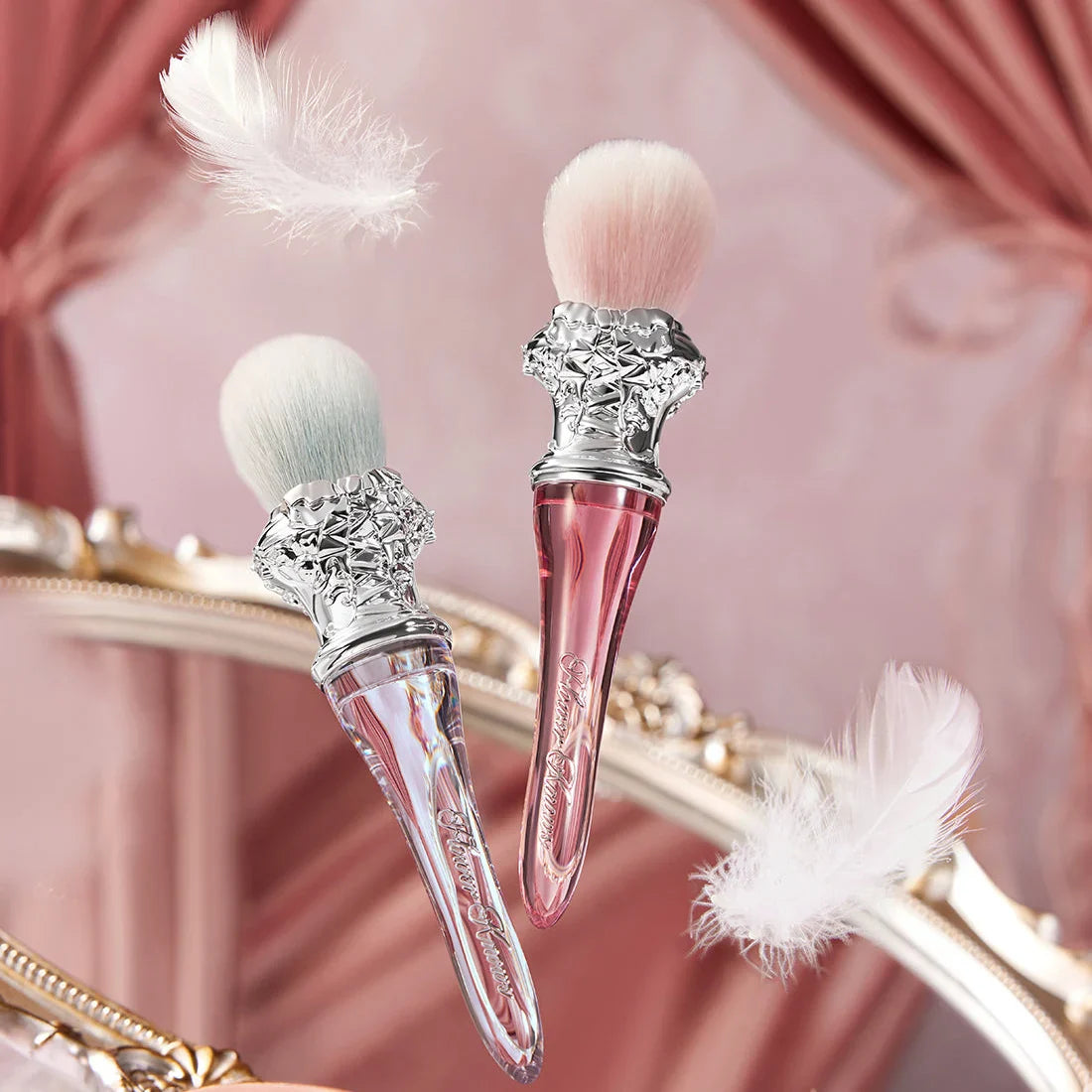 Flower Knows Swan Ballet Blush Brush Set Vegan Makeup Tool