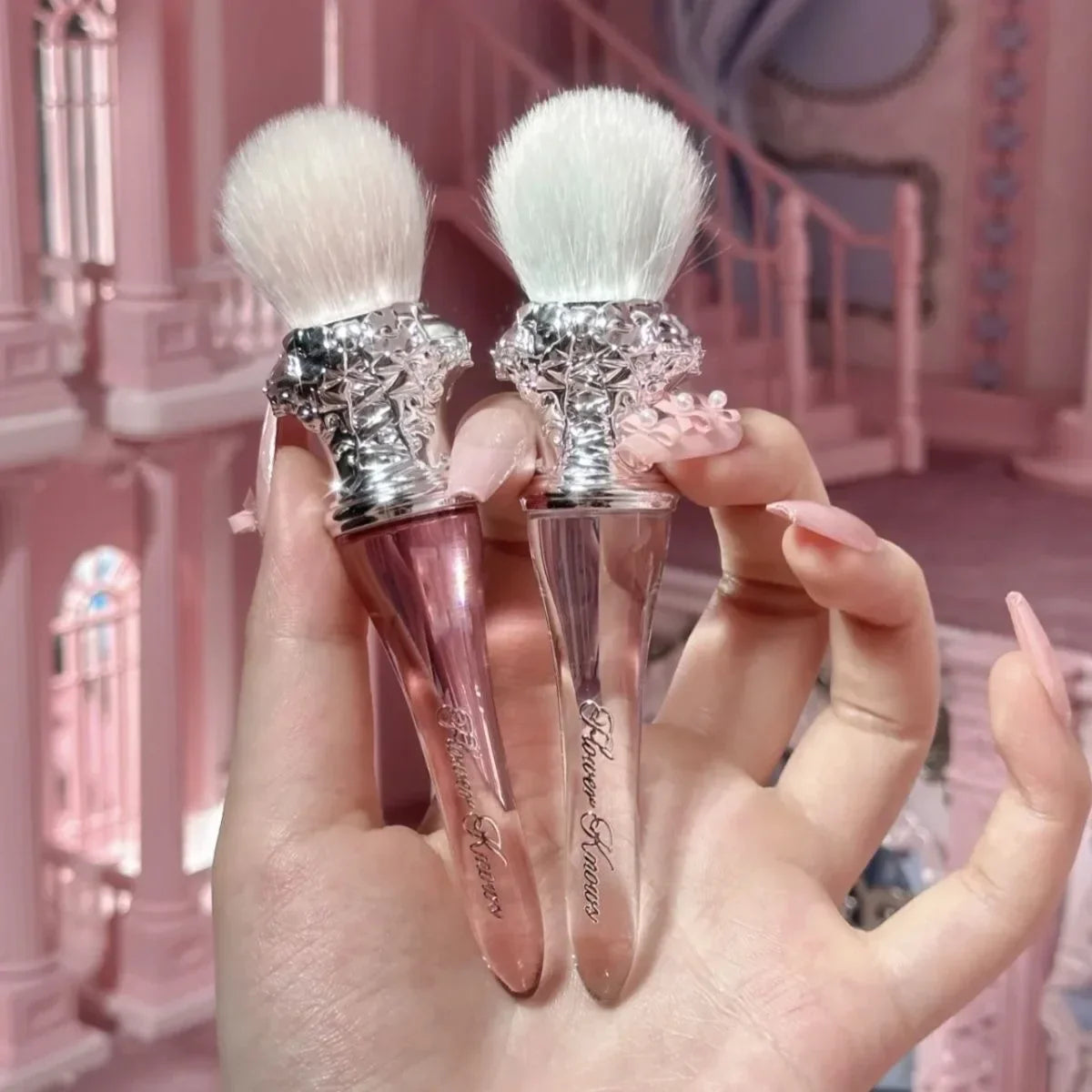 Flower Knows Swan Ballet Blush Brush Set Vegan Makeup Tool