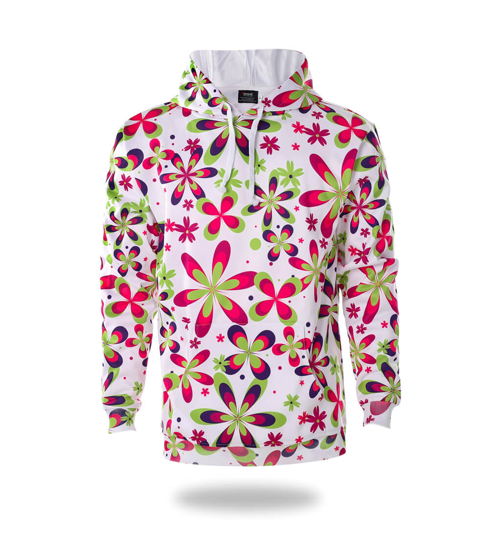 Flowers Design Womans Graphic Hoodies