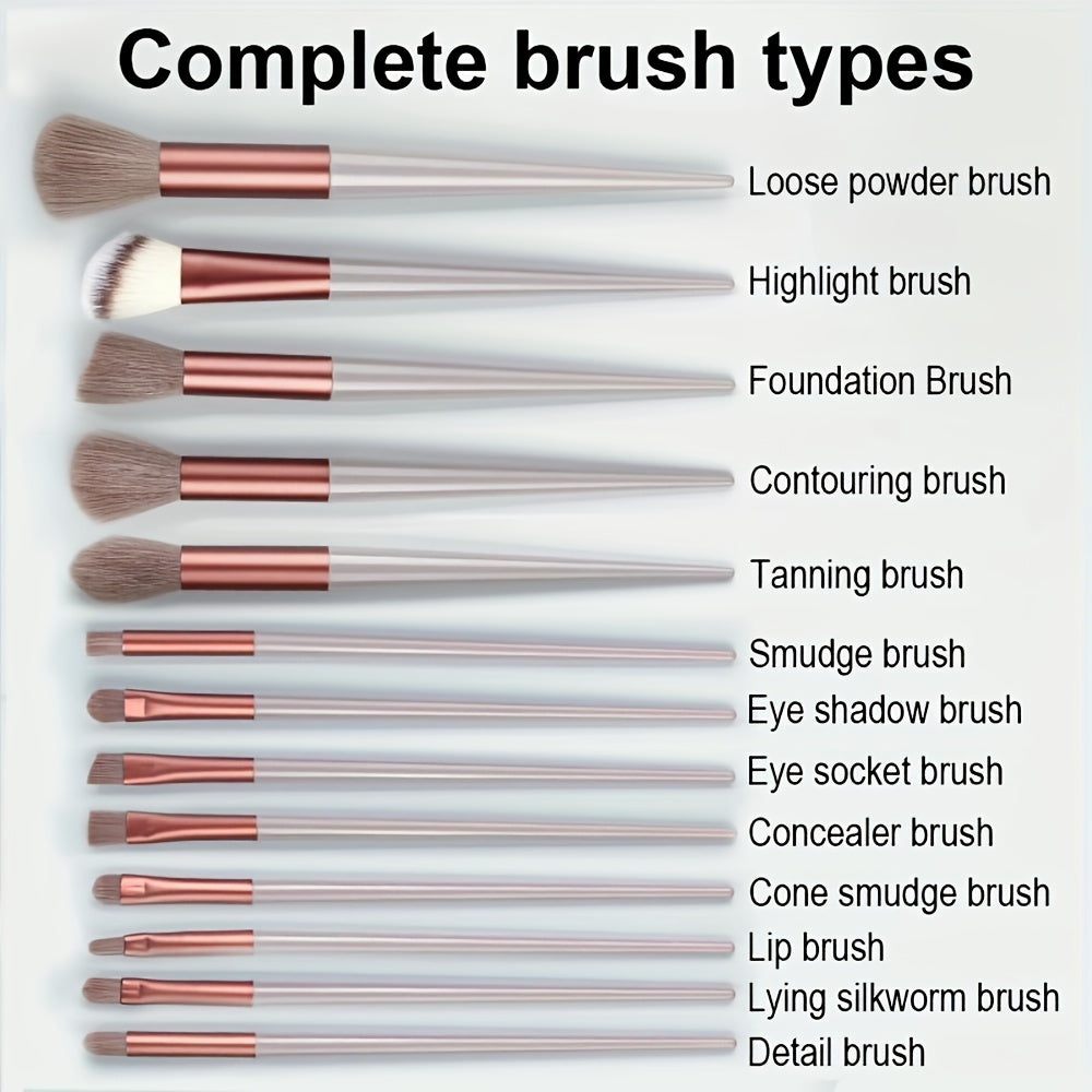 Fluffy Elegance Makeup Brush Set
