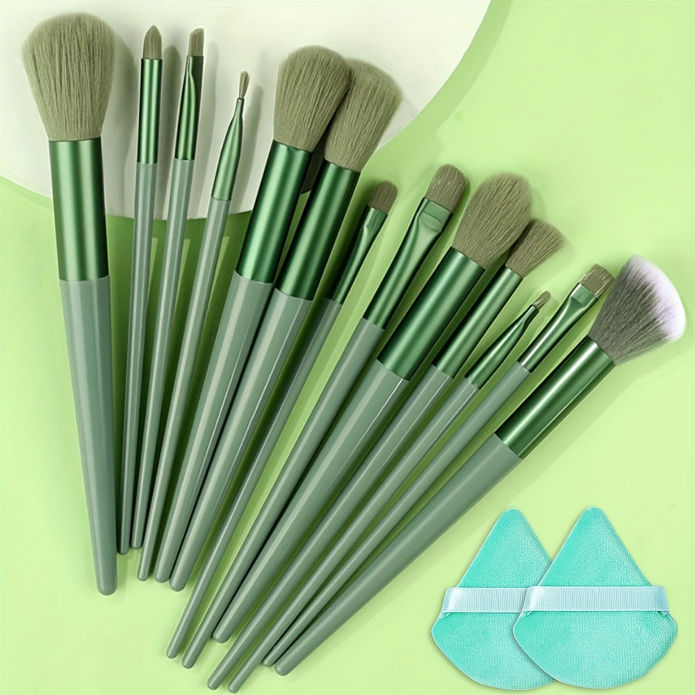Fluffy Makeup Brush Set & Storage Bag