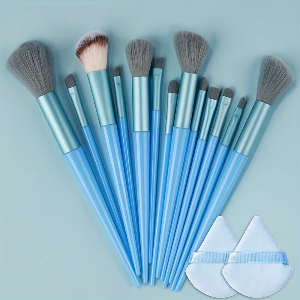 Fluffy Makeup Brush Set & Storage Bag