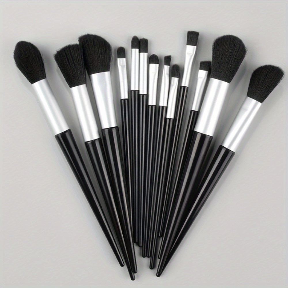 Fluffy Makeup Brush Set & Storage Bag