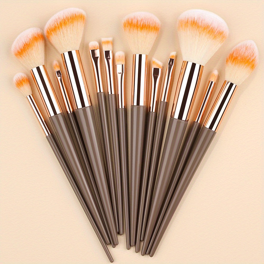 Fluffy Makeup Brush Set & Storage Bag