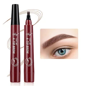 Four-Pronged Eyebrow Pencil Long Lasting Smudge Proof