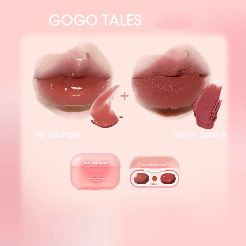 GOGO TALES Double Lip Gloss Mirror Finish Vegan Makeup