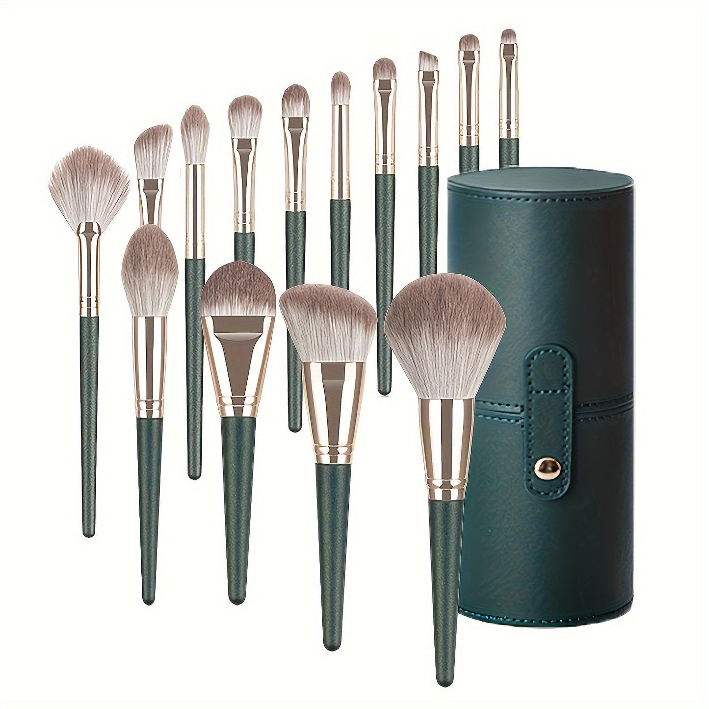 Glamorous Green 14pc Makeup Brush Collection
