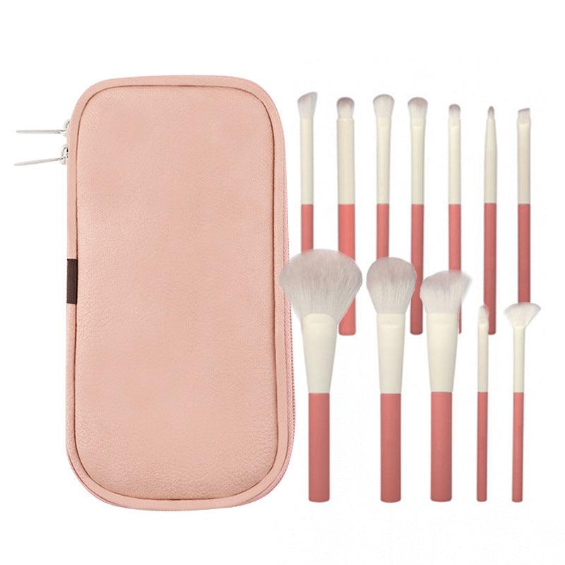 Glamorous Pink 12-Piece Makeup Brush Set for Flawless Beauty