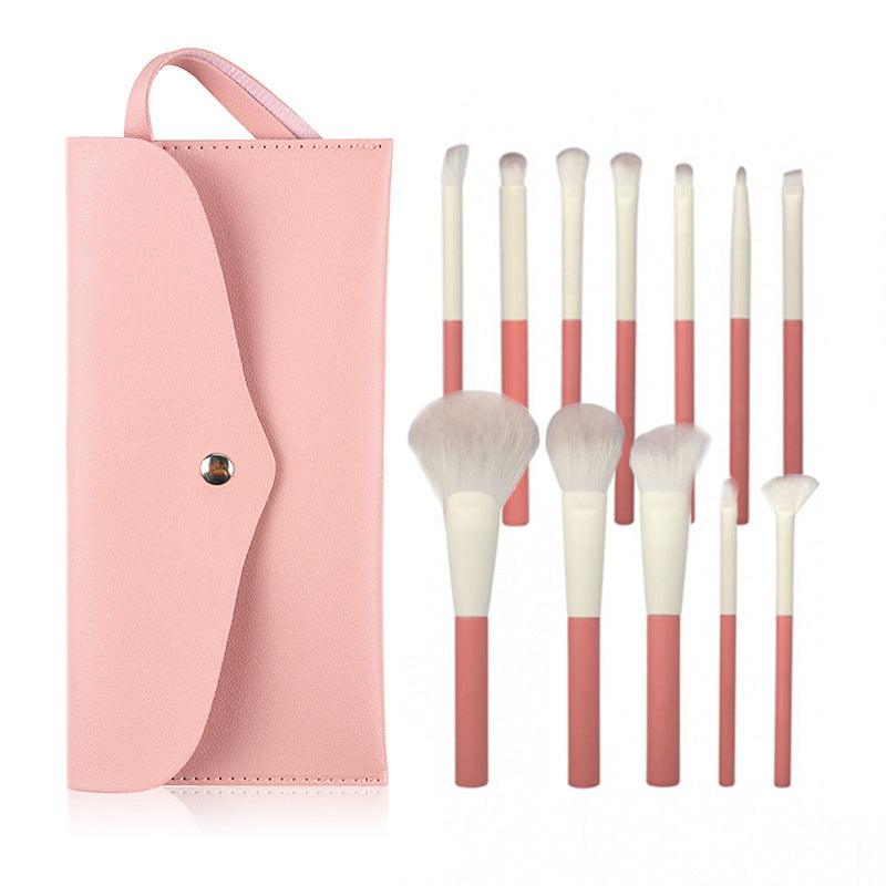 Glamorous Pink 12-Piece Makeup Brush Set for Flawless Beauty
