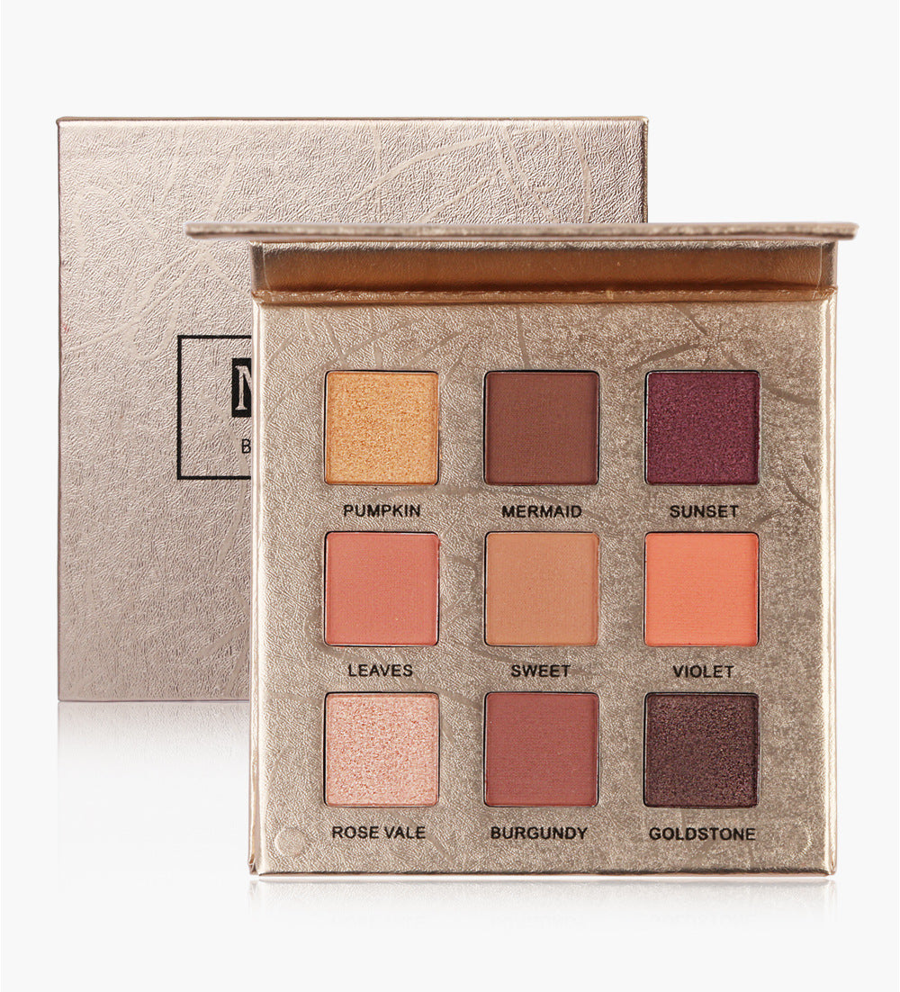 Golden 9-Color Matte Eyeshadow Palette