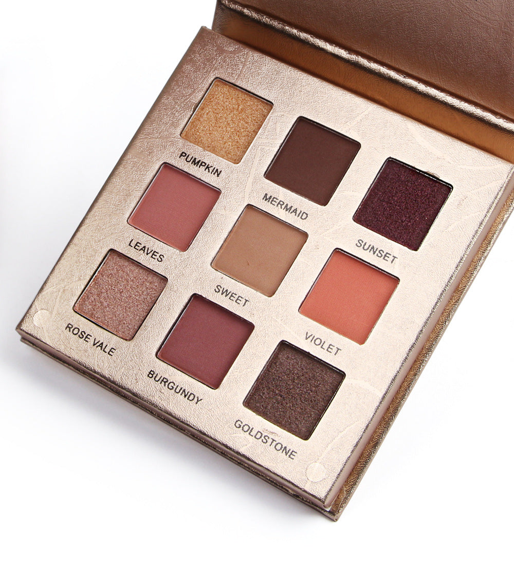 Golden 9-Color Matte Eyeshadow Palette