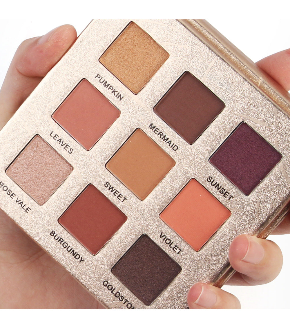 Golden 9-Color Matte Eyeshadow Palette