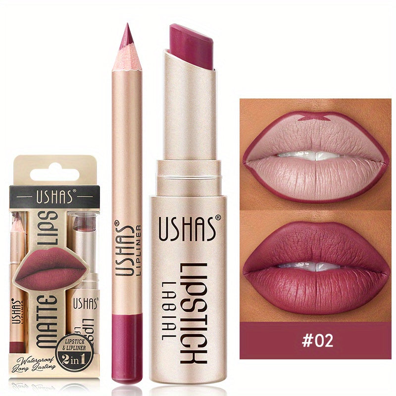 Golden Box Matte Lipstick & Liner