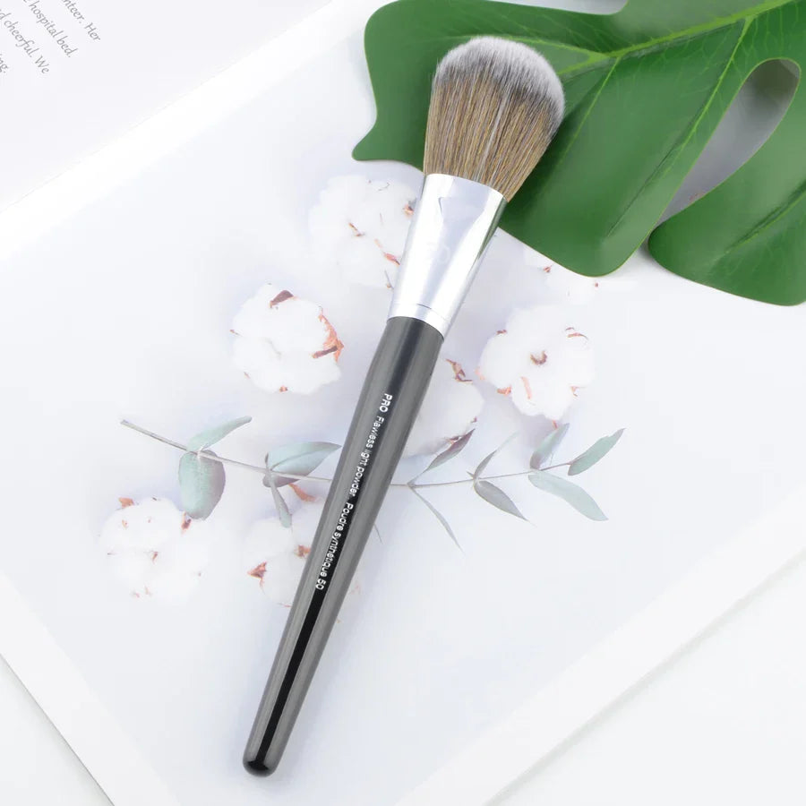 Pro Makeup Brushes with Black Handle