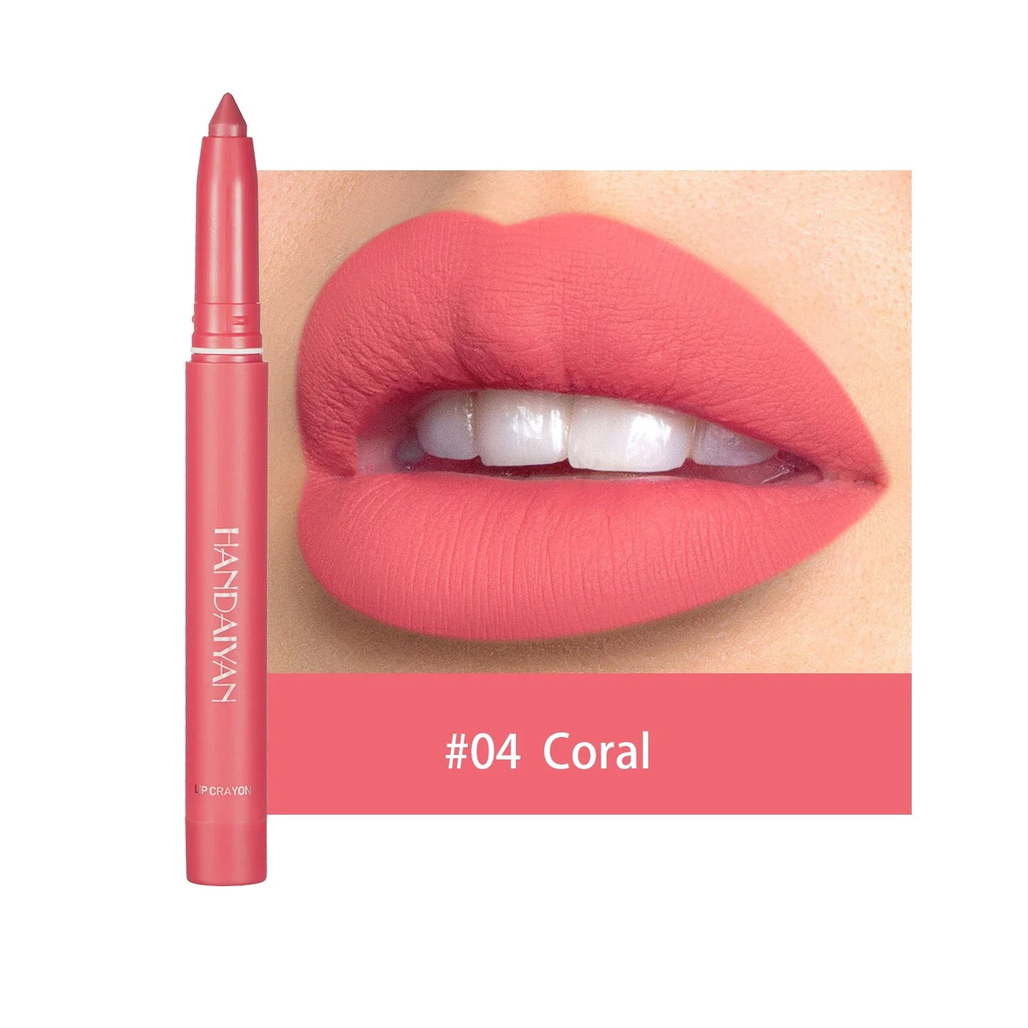 HANDAIYAN 12 Colors Crayon Lipstick High Pigment Velvet Lip Liner