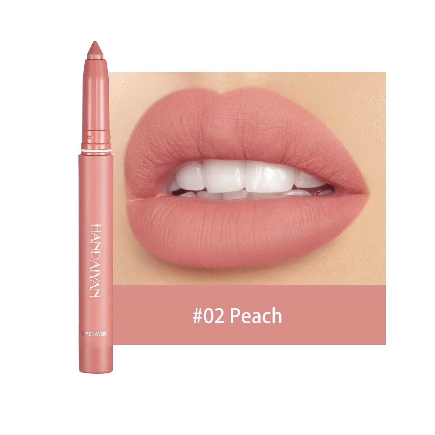 HANDAIYAN 12 Colors Crayon Lipstick High Pigment Velvet Lip Liner