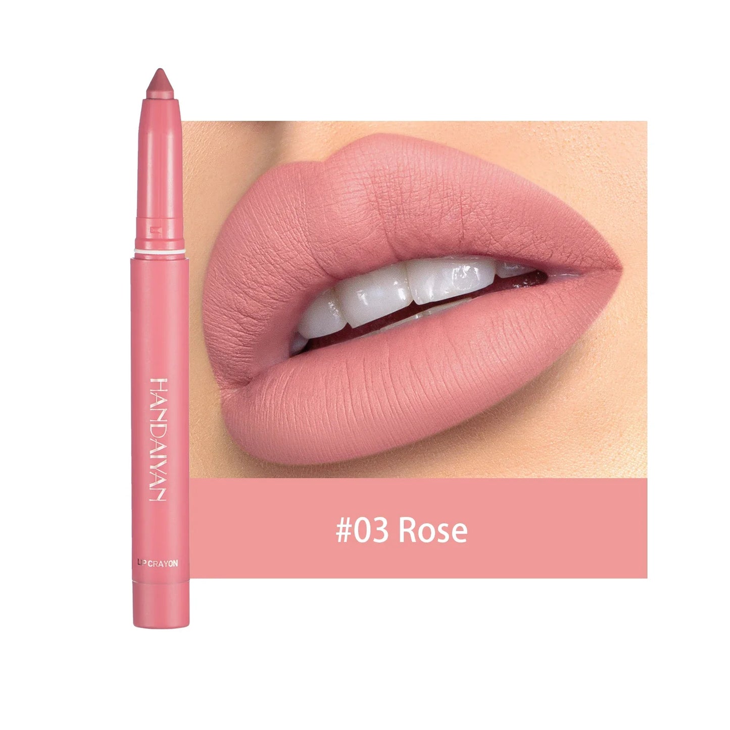 HANDAIYAN 12 Colors Crayon Lipstick High Pigment Velvet Lip Liner
