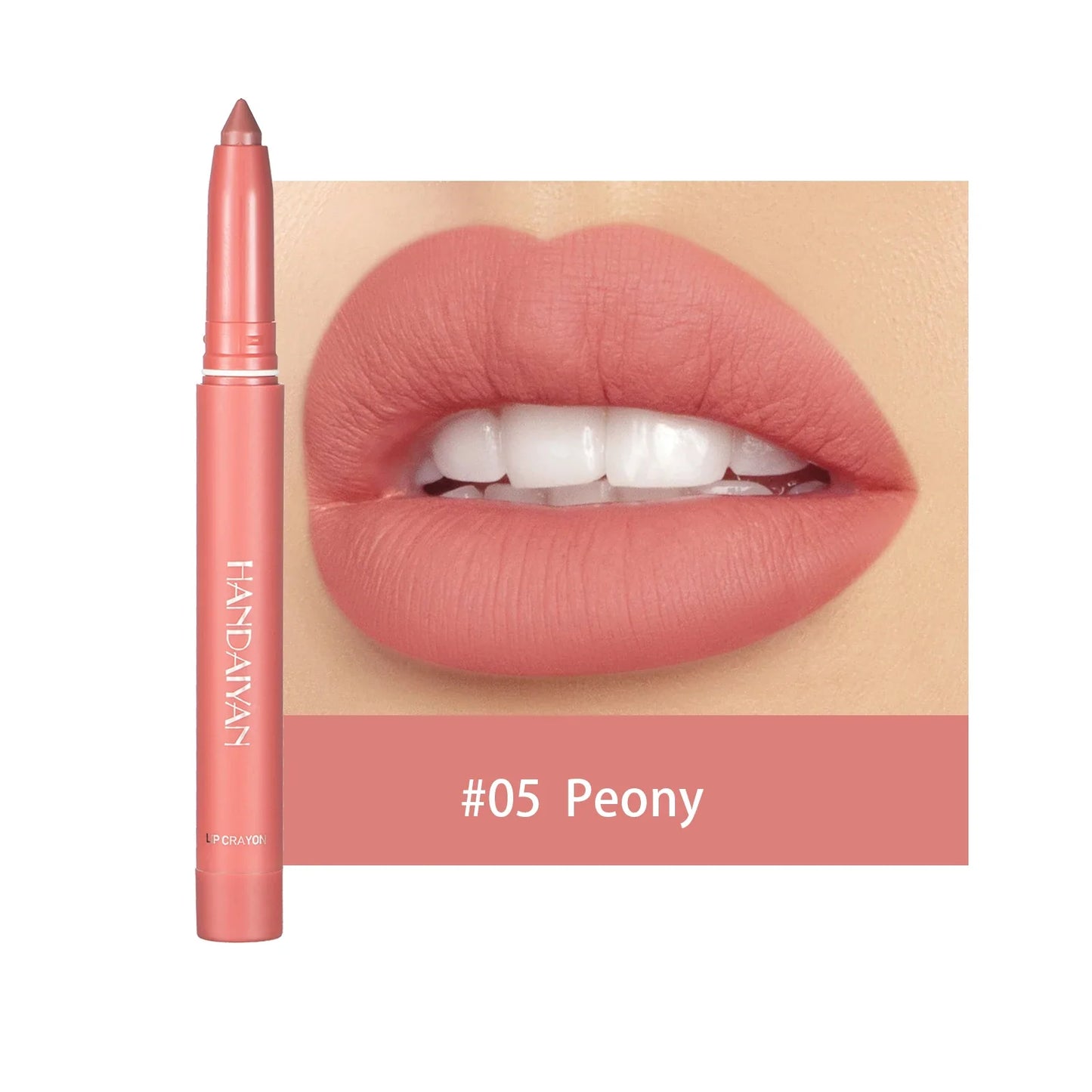 HANDAIYAN 12 Colors Crayon Lipstick High Pigment Velvet Lip Liner