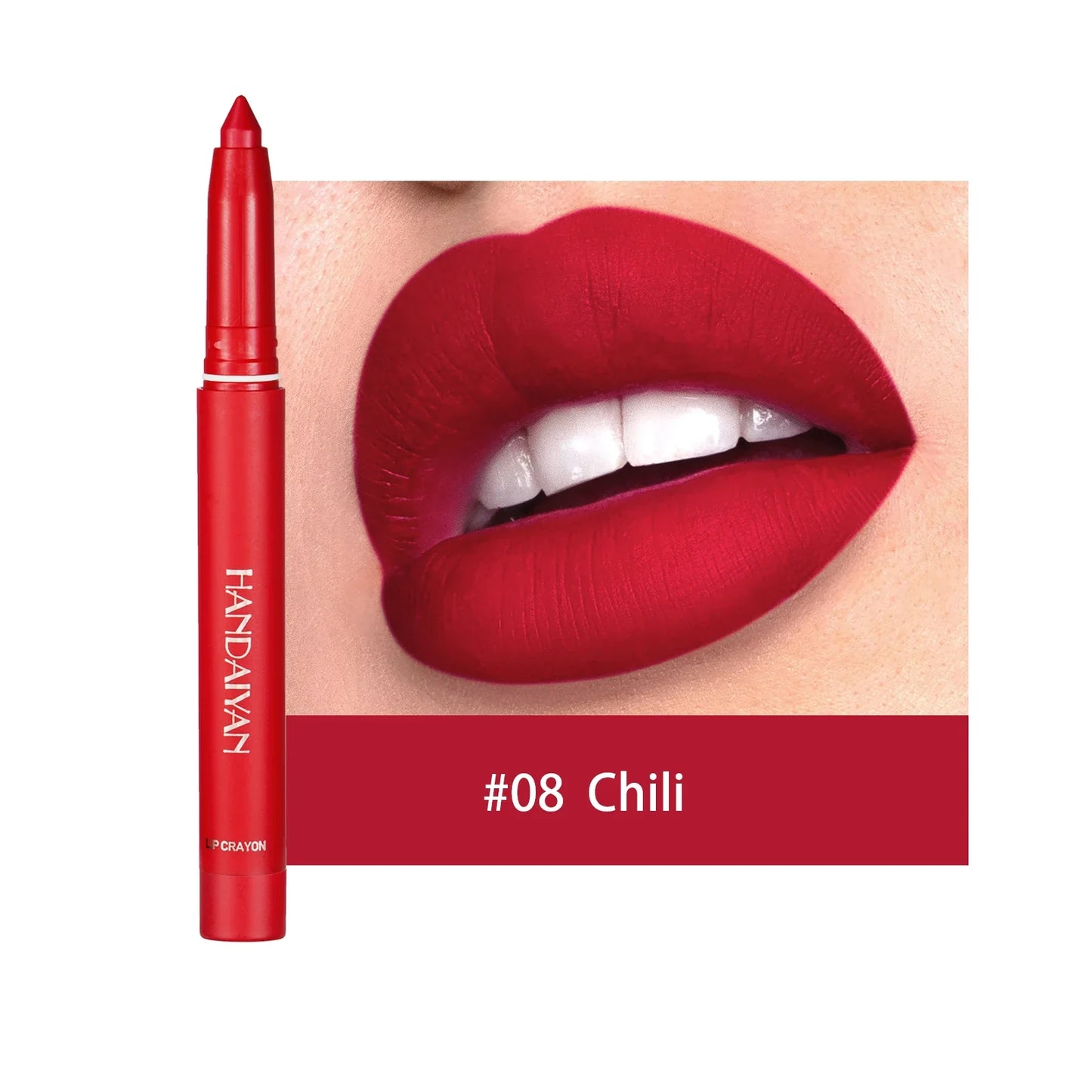 HANDAIYAN 12 Colors Crayon Lipstick High Pigment Velvet Lip Liner