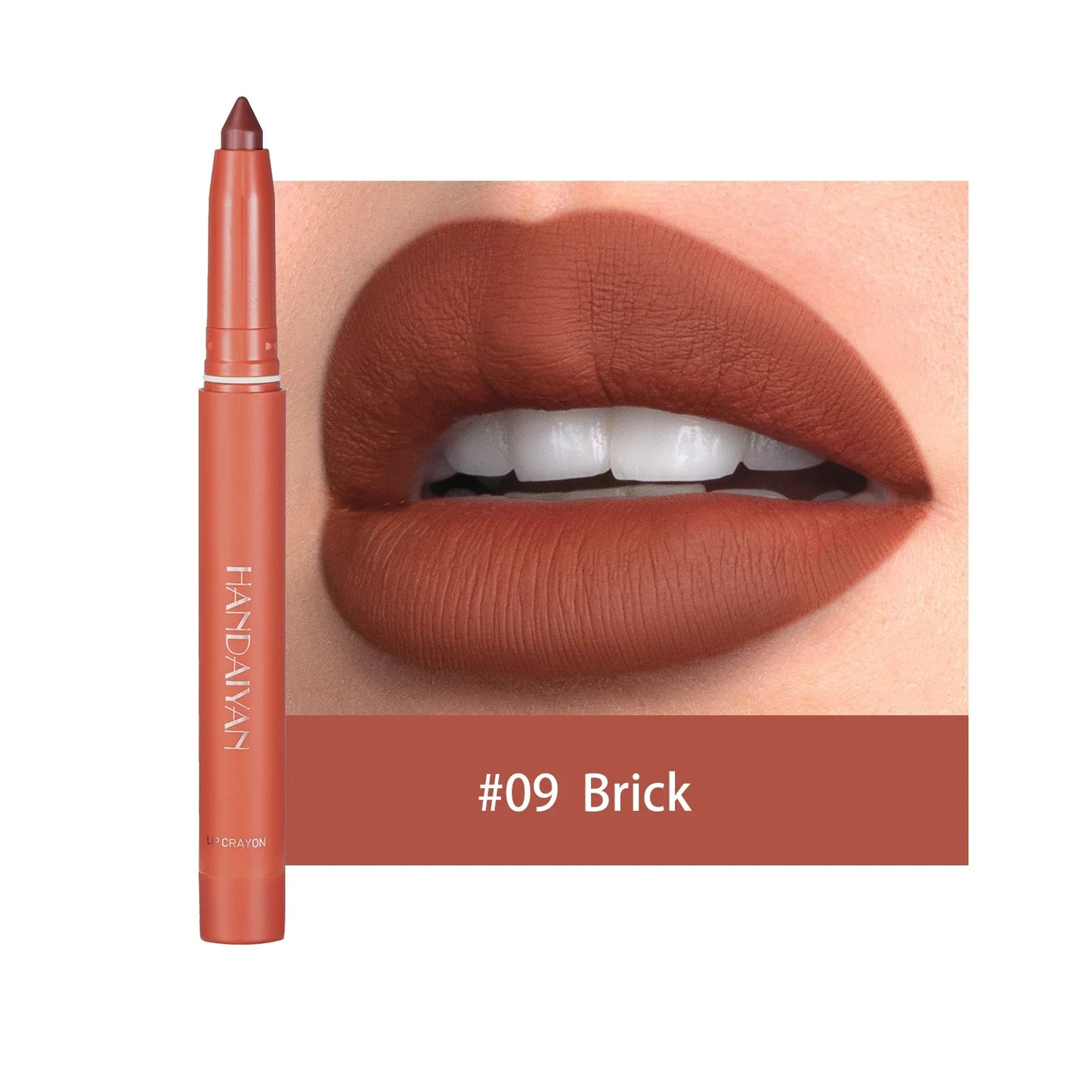 HANDAIYAN 12 Colors Crayon Lipstick High Pigment Velvet Lip Liner