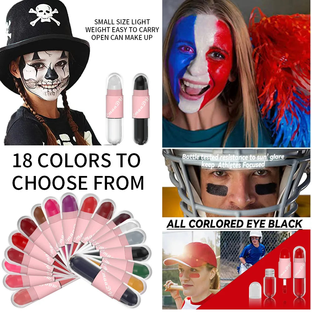 Halloween Lip Gloss Set, 3-Piece Shiny Lipstick Duo