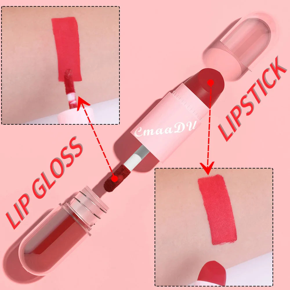 Halloween Lip Gloss Set, 3-Piece Shiny Lipstick Duo