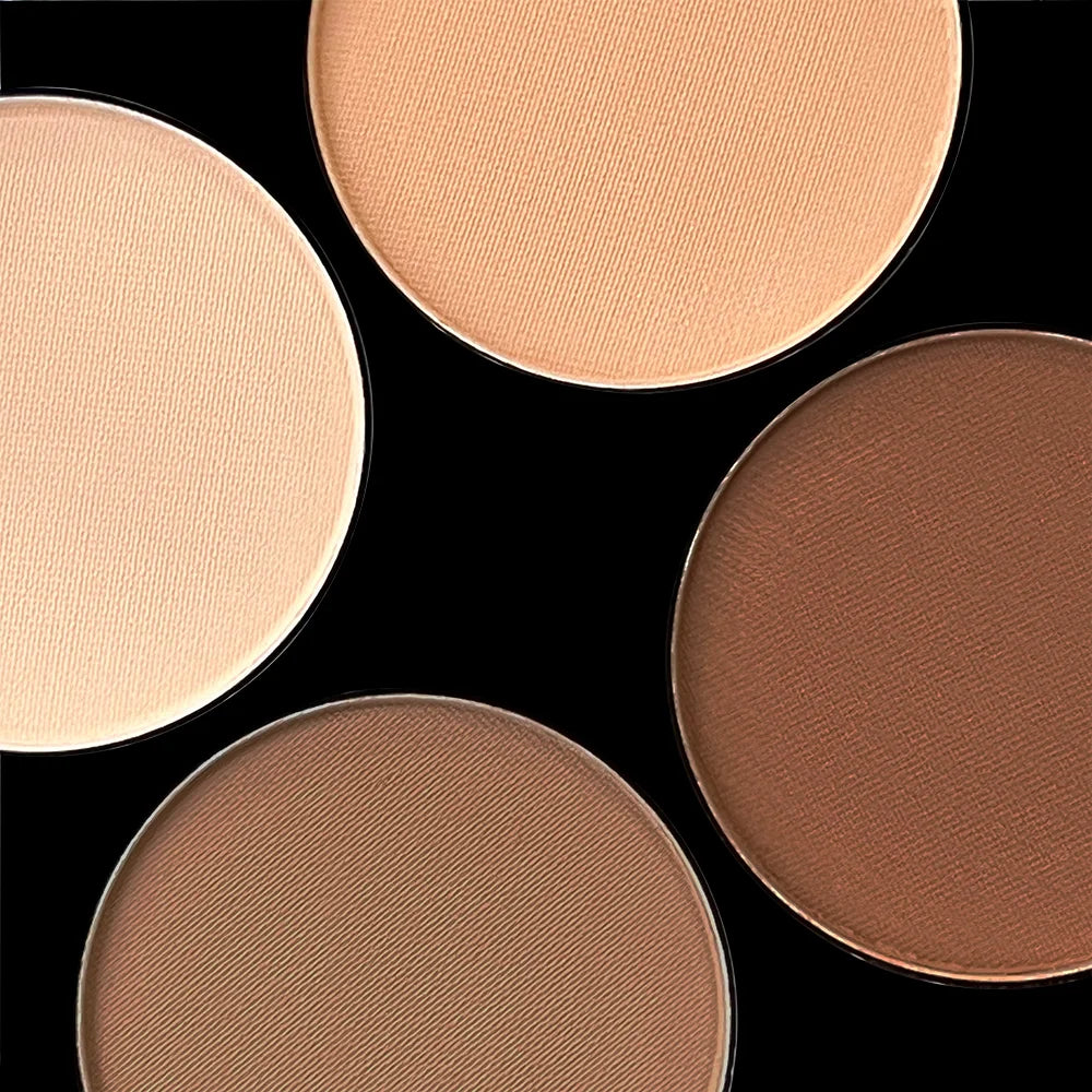 Highlight Contouring Powder Palette With Brush