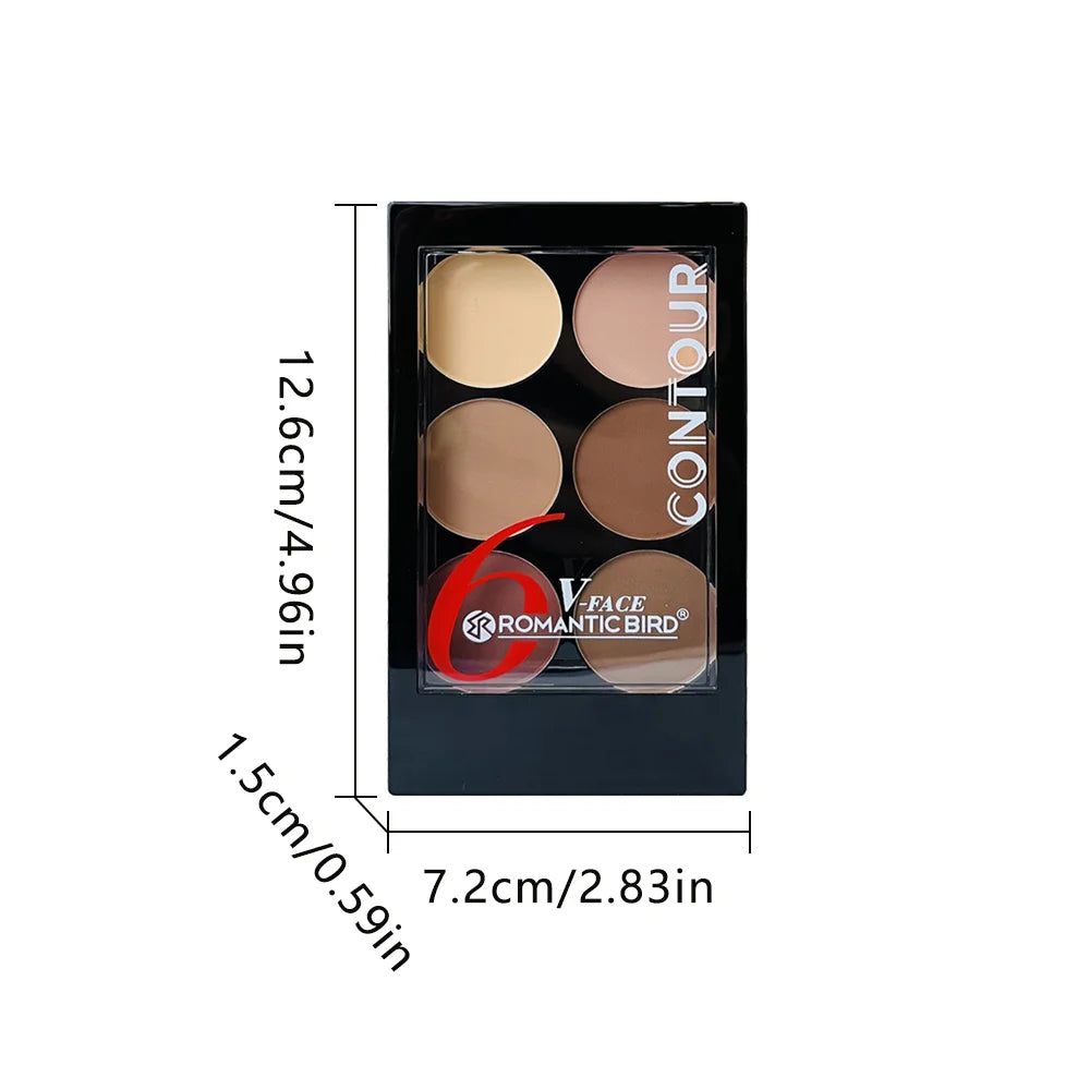 Highlight Contouring Powder Palette With Brush