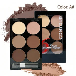 Highlight Contouring Powder Palette With Brush