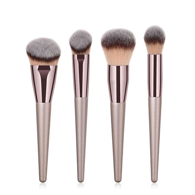 Hot Champagne Makeup Brushes Set 14 Pcs