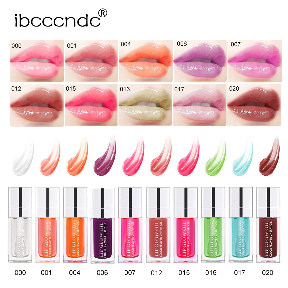 Hot Clear 6ml Crystal Jelly Lip Oil Plumper Gloss Makeup