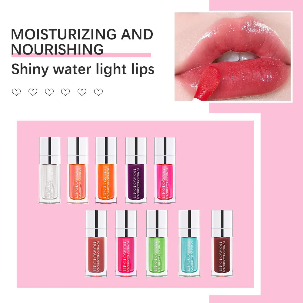 Hot Clear 6ml Crystal Jelly Lip Oil Plumper Gloss Makeup