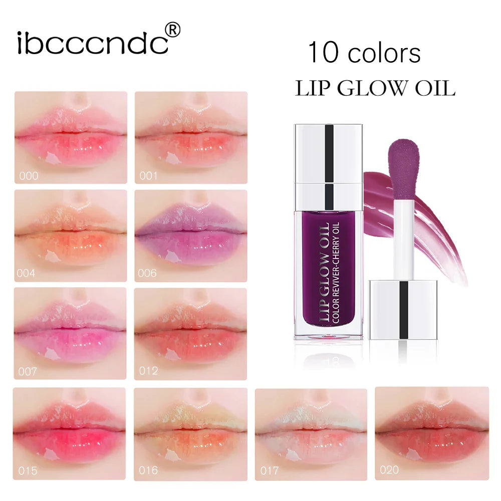 Hot Clear 6ml Crystal Jelly Lip Oil Plumper Gloss Makeup