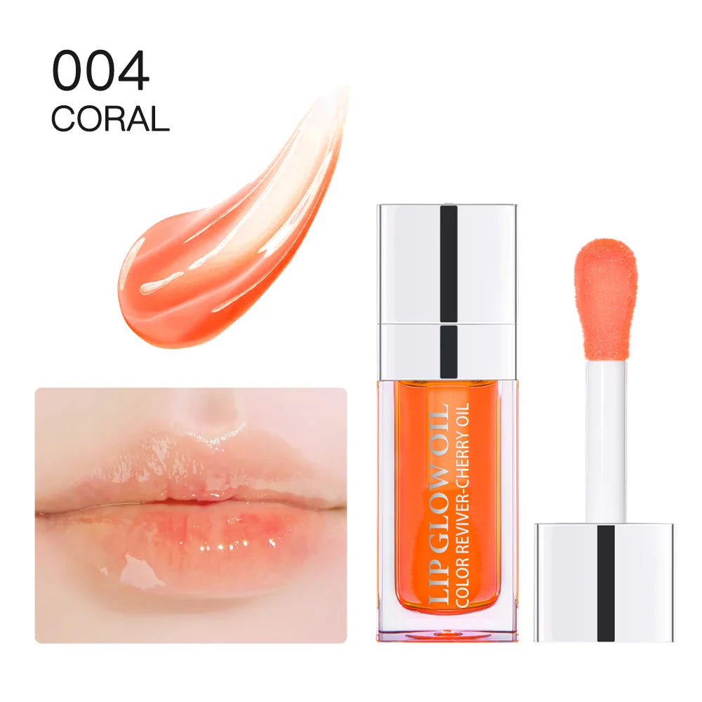 Hot Clear 6ml Crystal Jelly Lip Oil Plumper Gloss Makeup