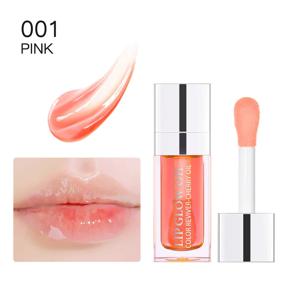 Hot Clear 6ml Crystal Jelly Lip Oil Plumper Gloss Makeup