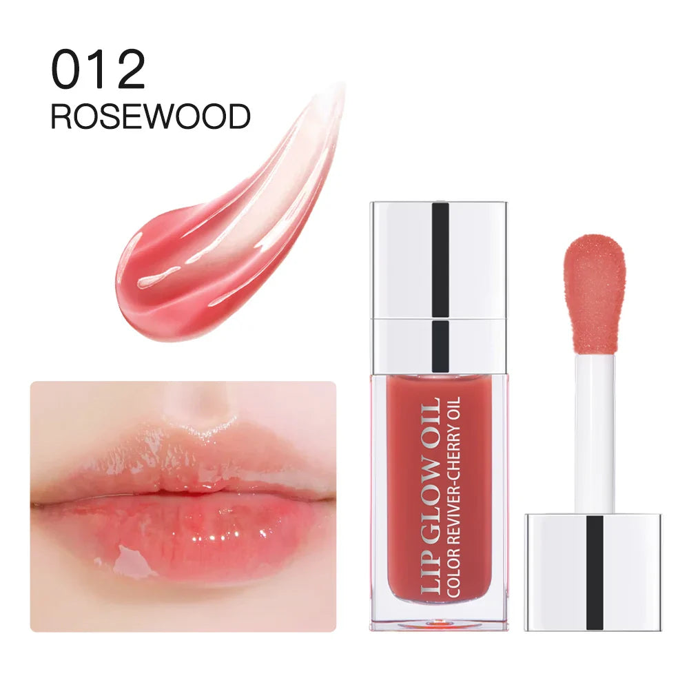 Hot Clear 6ml Crystal Jelly Lip Oil Plumper Gloss Makeup