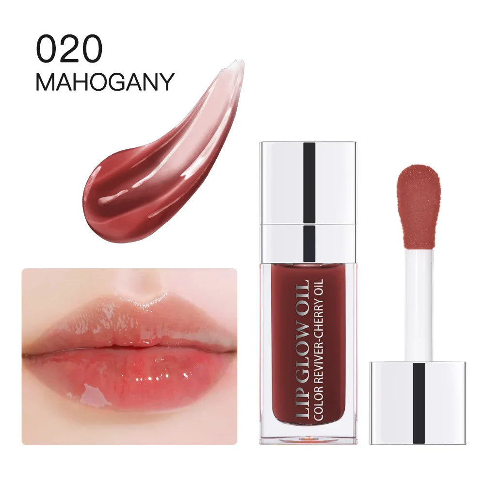 Hot Clear 6ml Crystal Jelly Lip Oil Plumper Gloss Makeup