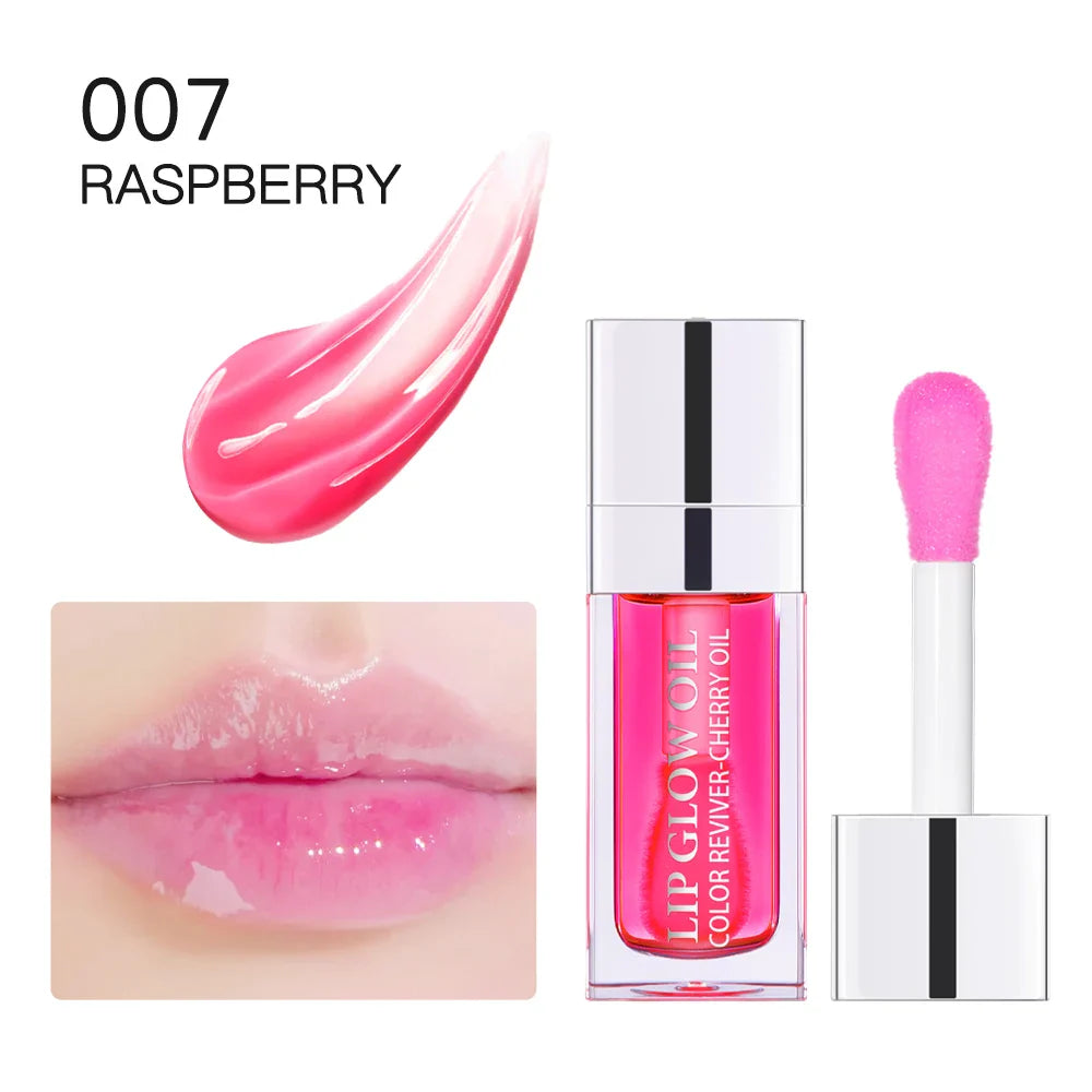 Hot Clear 6ml Crystal Jelly Lip Oil Plumper Gloss Makeup