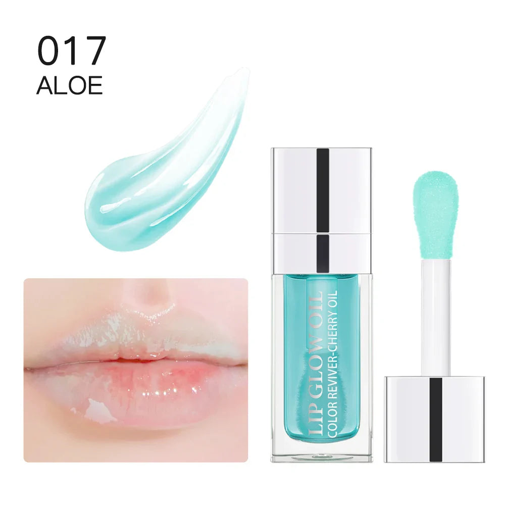 Hot Clear 6ml Crystal Jelly Lip Oil Plumper Gloss Makeup
