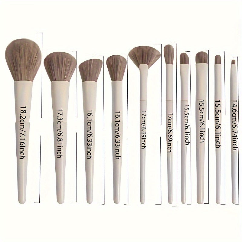 Hypoallergenic Palm Makeup Brush Set