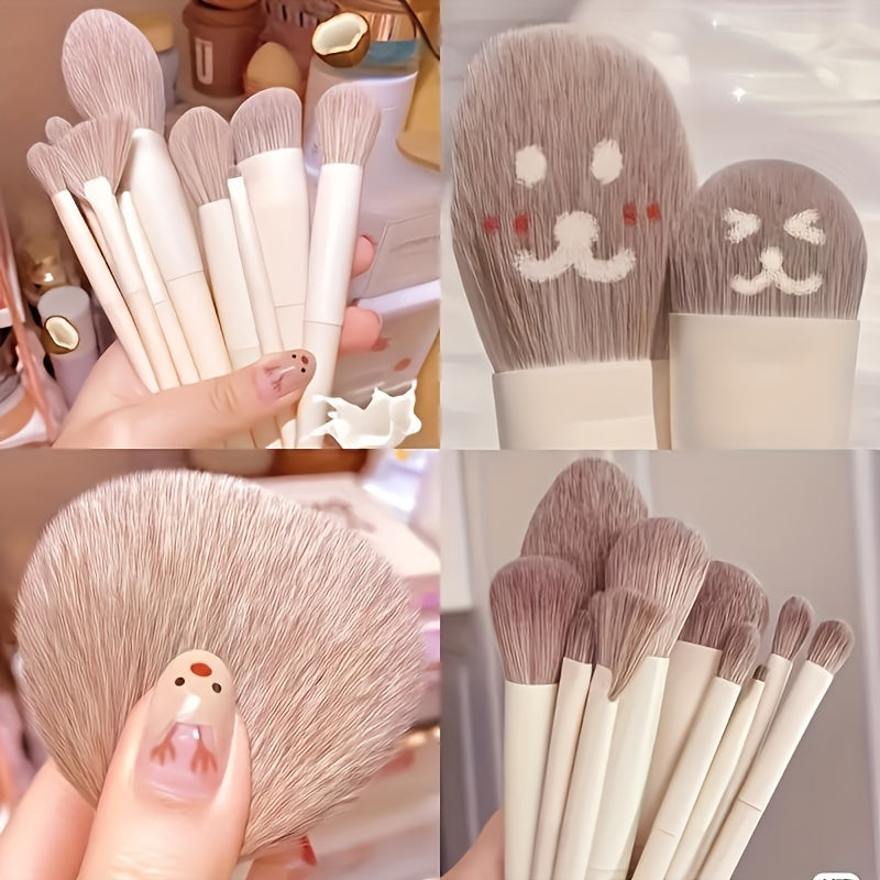 Hypoallergenic Palm Makeup Brush Set