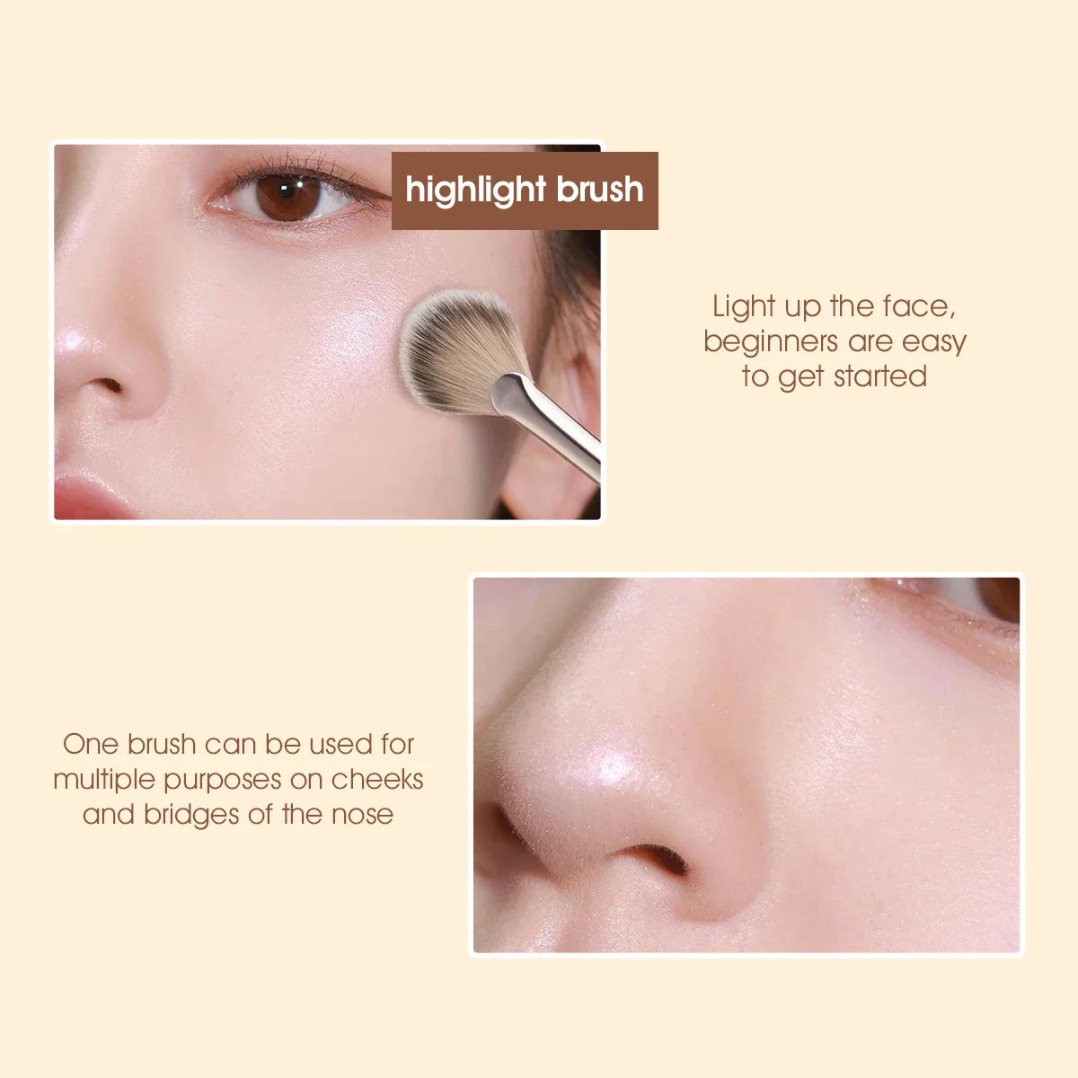 IMAGIC Soft Blush Brush for Makeup Application