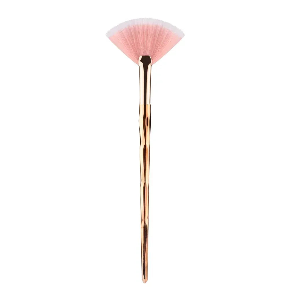 Large Flat Highlight Blush Fan Makeup Brush