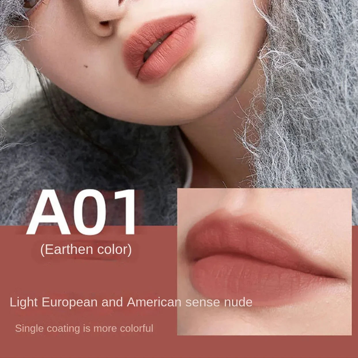 Lip Gloss Moisturizing Lip Tint Mud 6 Colors Long Lasting
