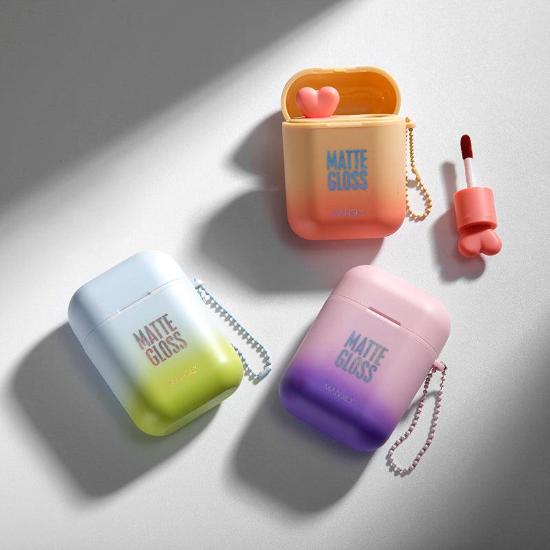 Lipstick airpods Lip Gloss set