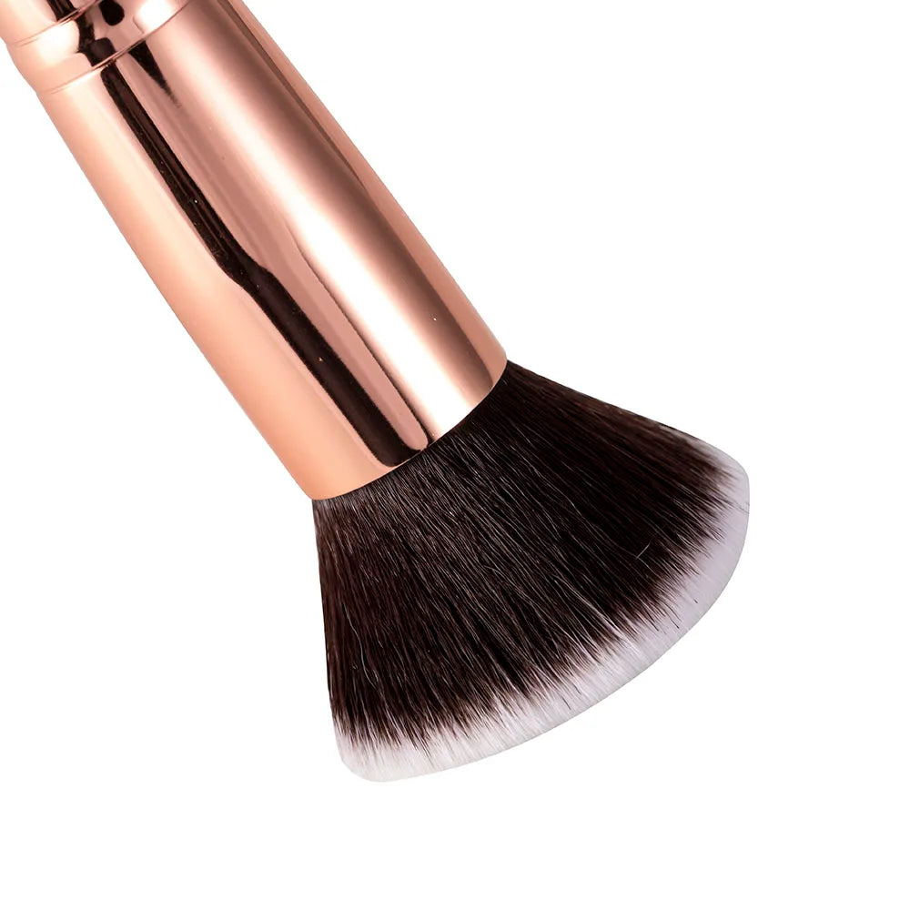 Luxury Champagne Flat Top Foundation Brush